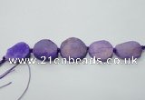 CNG1512 8 inches 20*30mm - 25*35mm freeform agate beads