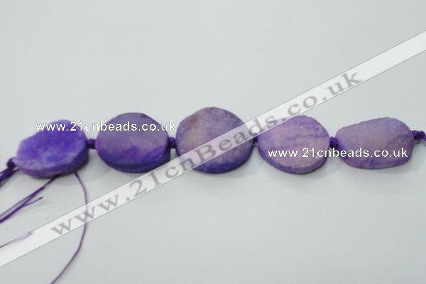 CNG1512 8 inches 20*30mm - 25*35mm freeform agate beads