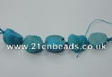 CNG1514 8 inches 20*30mm - 25*35mm freeform agate beads