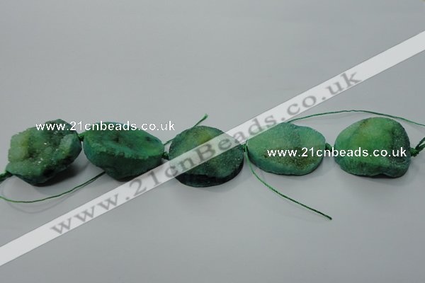 CNG1515 8 inches 20*30mm - 25*35mm freeform agate beads