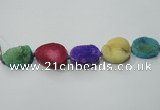 CNG1516 8 inches 20*30mm - 25*35mm freeform agate beads