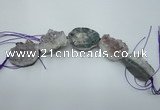 CNG1533 8 inches 25*35mm - 30*40mm freeform amethyst beads