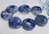 CNG1553 15.5 inches 50*52mm faceted freeform agate beads