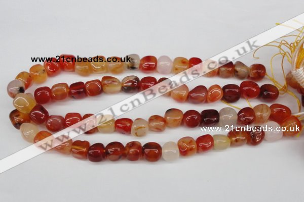 CNG16 15.5 inches 11*12mm nuggets agate gemstone beads