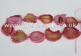 CNG1613 15.5 inches 25*35mm - 30*45mm freeform agate gemstone beads