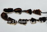 CNG1615 15.5 inches 25*35mm - 30*45mm freeform agate gemstone beads