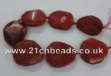 CNG1628 15.5 inches 40*45mm - 45*50mm faceted freeform agate beads