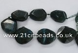 CNG1630 15.5 inches 40*45mm - 45*50mm faceted freeform agate beads