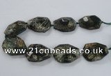 CNG1632 15.5 inches 30*40mm - 35*45mm faceted freeform agate beads