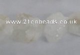 CNG1640 15.5 inches 13*18mm - 18*25mm nuggets plated druzy agate beads