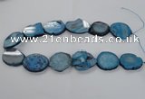 CNG1657 15.5 inches 25*30mm - 30*35mm freeform druzy agate beads