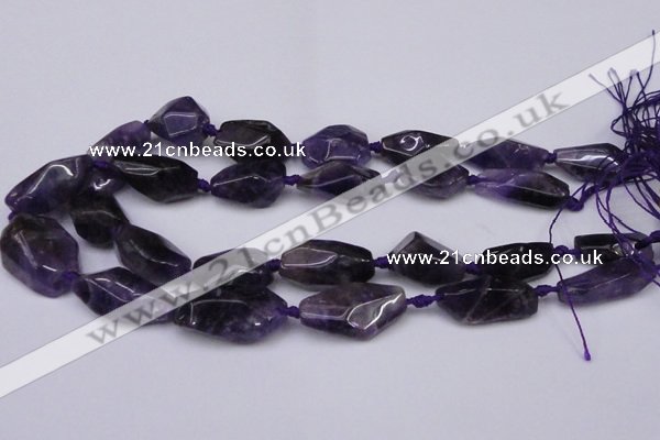 CNG1705 15.5 inches 15*20mm - 18*35mm nuggets amethyst beads