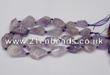 CNG1706 15.5 inches 15*20mm - 18*35mm nuggets lavender amethyst beads