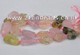 CNG1710 15.5 inches 15*20mm - 18*35mm nuggets mixed quartz beads