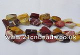 CNG1730 15.5 inches 15*20mm - 20*30mm nuggets mookaite beads