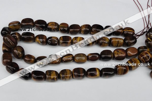 CNG18 15.5 inches 12*17mm nuggets yellow tiger eye gemstone beads