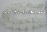 CNG1820 15.5 inches 20*25mm - 25*30mm nuggets white crystal beads