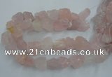 CNG1821 15.5 inches 20*25mm - 25*30mm nuggets rose quartz beads