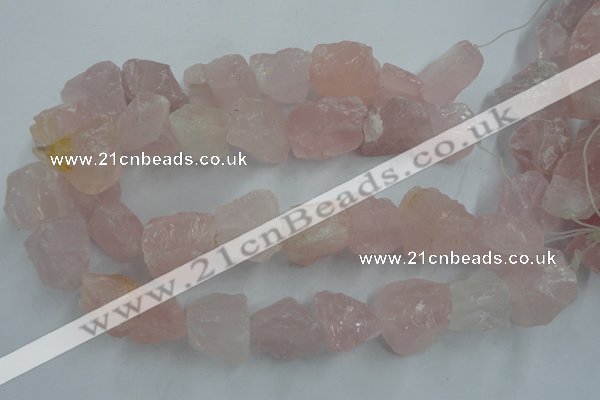 CNG1821 15.5 inches 20*25mm - 25*30mm nuggets rose quartz beads