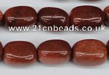 CNG19 15.5 inches 12*17mm nuggets goldstone gemstone beads