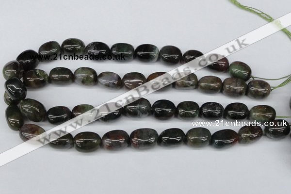 CNG20 15.5 inches 12*17mm nuggets Indian agate gemstone beads