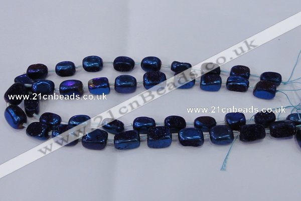 CNG2004 15.5 inches 8*12mm - 10*15mm nuggets plated quartz beads