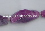 CNG2008 15.5 inches 10*14mm - 12*38mm nuggets plated quartz beads