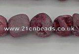 CNG2014 15.5 inches 8*10mm - 10*14mm nuggets plated druzy agate beads