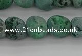 CNG2016 15.5 inches 8*10mm - 10*14mm nuggets plated druzy agate beads