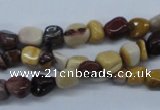 CNG206 15.5 inches 6*8mm nuggets mookaite gemstone beads