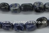 CNG212 15.5 inches 10*14mm nuggets sodalite gemstone beads