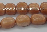 CNG213 15.5 inches 12*16mm nuggets red aventurine beads