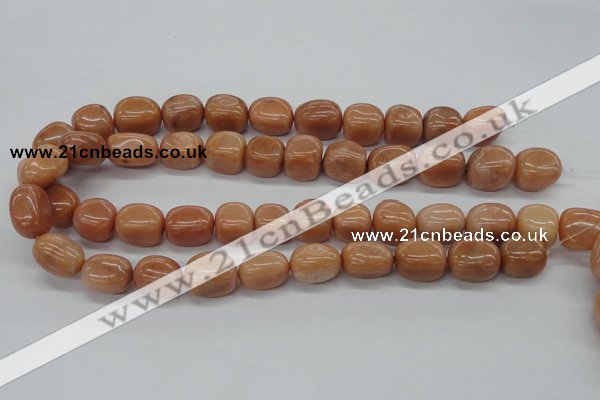 CNG213 15.5 inches 12*16mm nuggets red aventurine beads