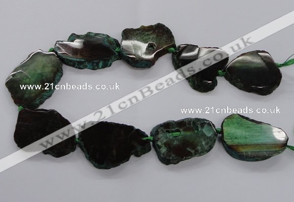 CNG2142 15.5 inches 30*35mm - 35*40mm freeform agate gemstone beads