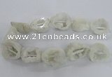 CNG2157 15.5 inches 25*35mm - 35*40mm nuggets druzy agate beads