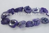 CNG2159 15.5 inches 25*35mm - 35*40mm nuggets druzy agate beads