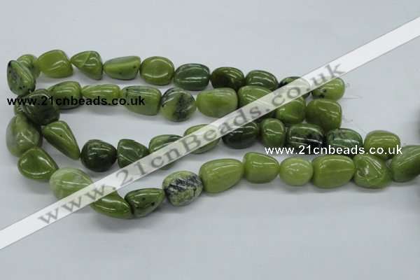 CNG216 15.5 inches 13*18mm nuggets canadian jade gemstone beads