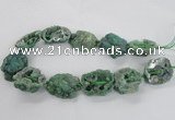 CNG2162 15.5 inches 25*35mm - 35*40mm nuggets druzy agate beads