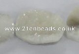 CNG2166 15.5 inches 25*30mm - 25*35mm freeform agate beads