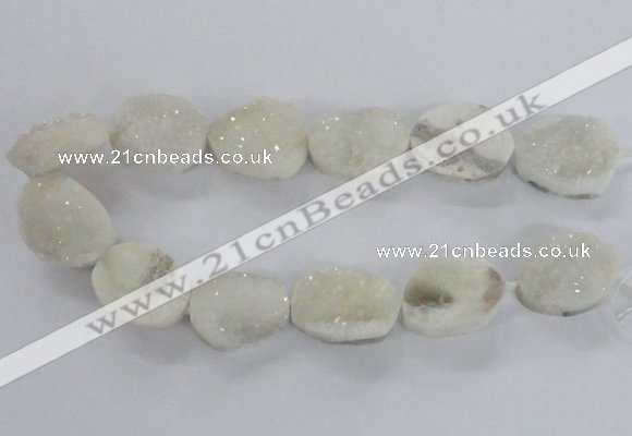 CNG2166 15.5 inches 25*30mm - 25*35mm freeform agate beads