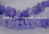 CNG2202 15.5 inches 8*10mm - 10*12mm nuggets plated druzy quartz beads