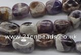 CNG224 15.5 inches 10*12mm nuggets dogtooth amethyst beads