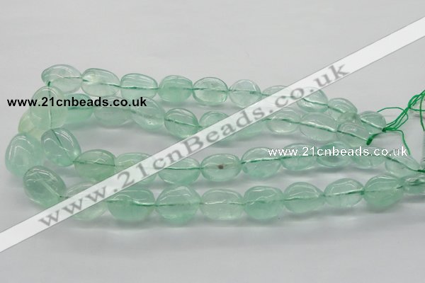 CNG227 15.5 inches 12-20mm*16-25mm nuggets green fluorite beads