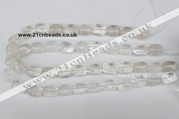 CNG23 15.5 inches 12*17mm nuggets white crystal gemstone beads