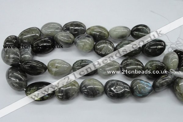 CNG231 15.5 inches 22*30mm nuggets labradorite gemstone beads