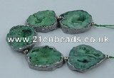 CNG2334 7.5 inches 35*40mm - 45*50mm freeform druzy agate beads