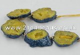 CNG2350 7.5 inches 25*35mm - 35*40mm freeform druzy agate beads