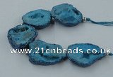 CNG2351 7.5 inches 25*35mm - 35*40mm freeform druzy agate beads