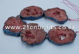 CNG2357 7.5 inches 40*50mm - 55*60mm freeform druzy agate beads