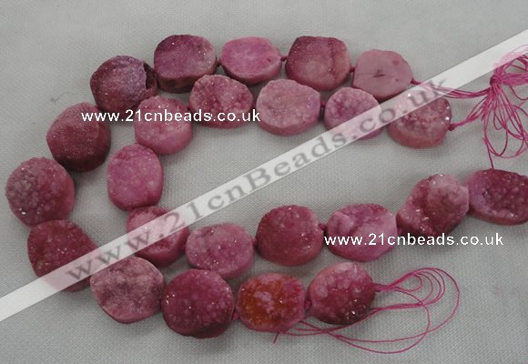 CNG2413 15.5 inches 22*28mm - 28*35mm freeform agate beads